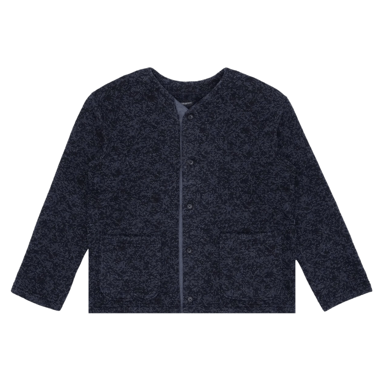 Engineered Garments Double Knit Cardigan "Heather Navy"
