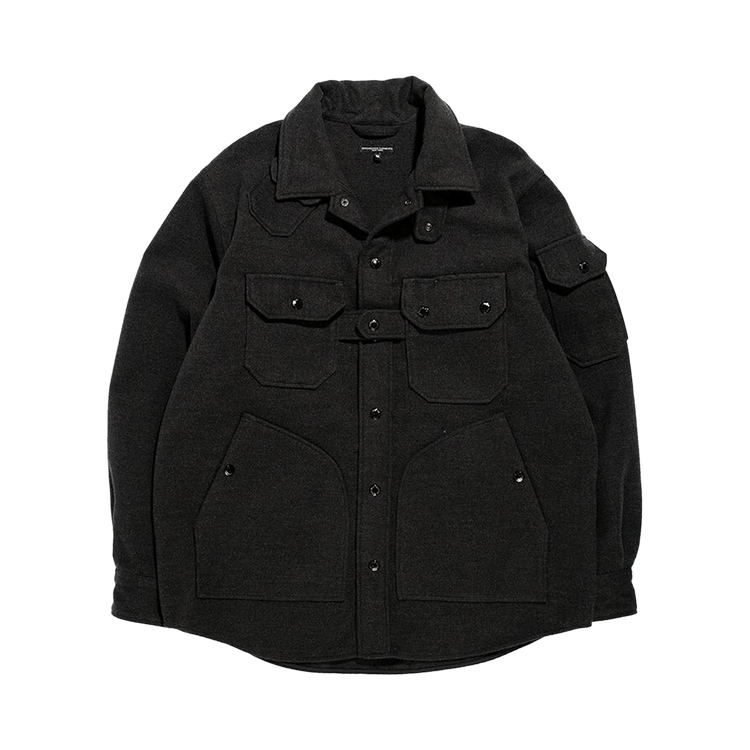 Engineered Garments Poly Fake Melton Explorer Shirt Jacket "Charcoal"