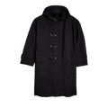Engineered Garments Cotton Double Cloth Oversized Fireman Coat "Black"