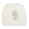 Bode Embellished Lion Crewneck "White"