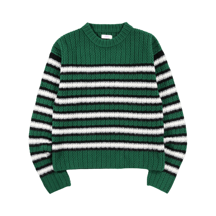 ERL Striped Crewneck Sweater "Green"