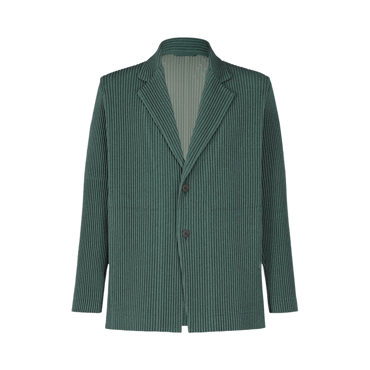 Homme Plissé Issey Miyake Wool Like Light Blazer "Green"