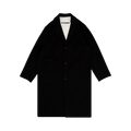 Jil Sander Heavy Brushed Doubleface Splittable Coat "Black"