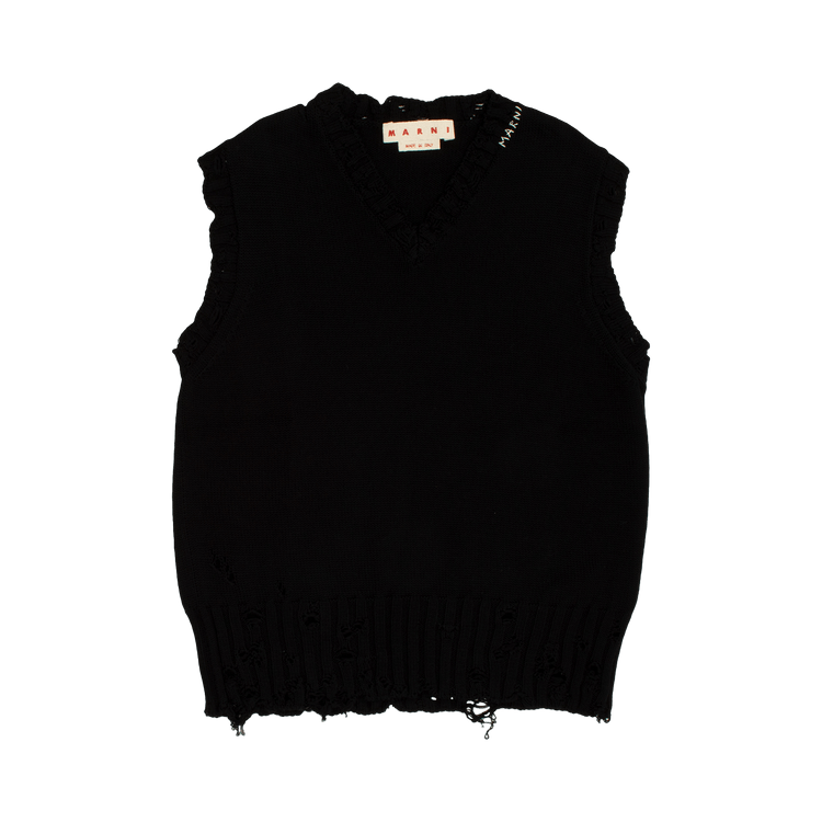 Marni V Neck Sweater "Black"
