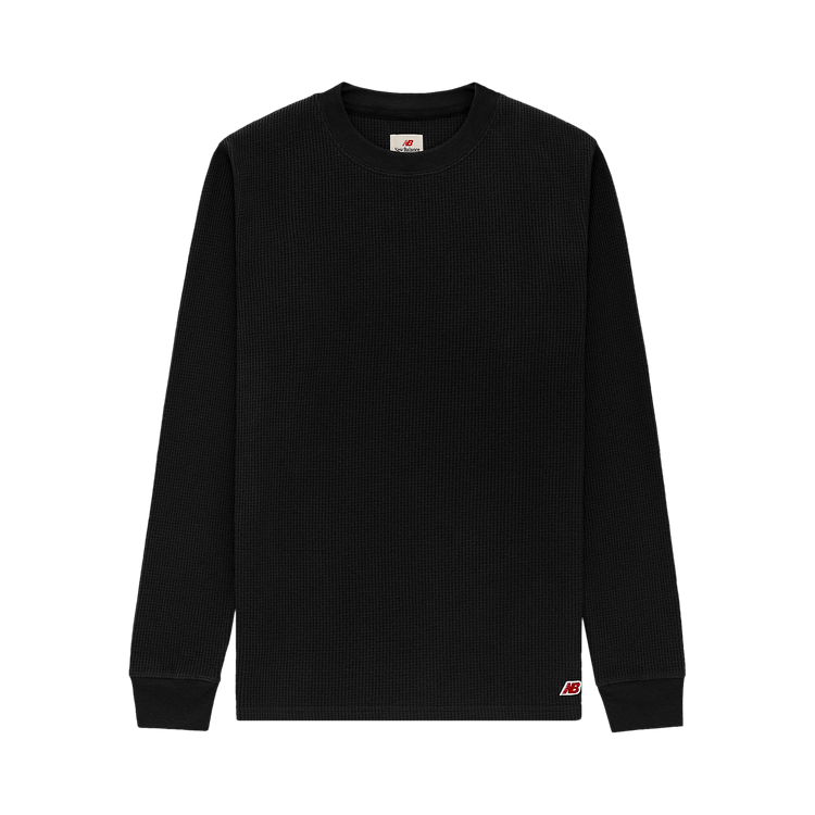 New Balance Made In USA Long-Sleeve Thermal T-Shirt "Black"