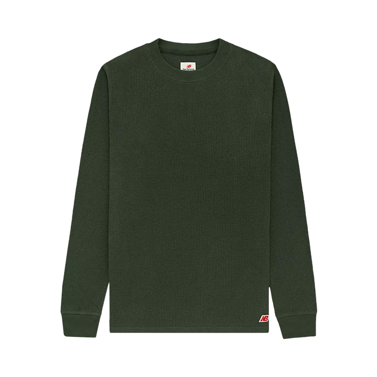 New Balance Made In USA Long-Sleeve Thermal T-Shirt "Midnight Green"