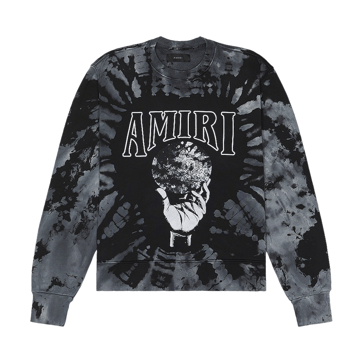 Amiri Crystal Ball Tie Dye Crewneck "Black"