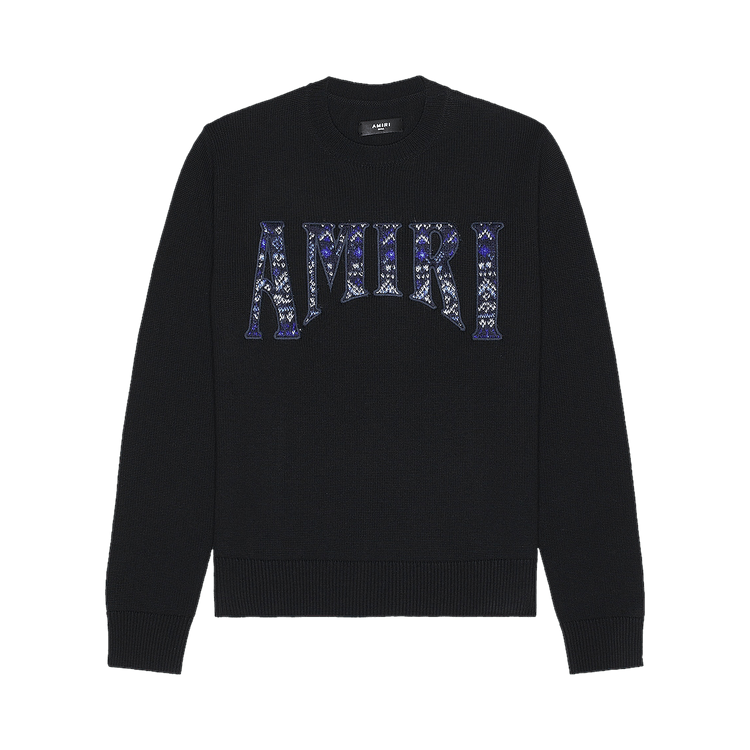 Amiri Logo Crewneck "Black"