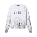 Amiri Cracked Dye Core Logo Crewneck "White"