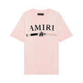 Amiri MA Bar Appliqué Tee "Pink"