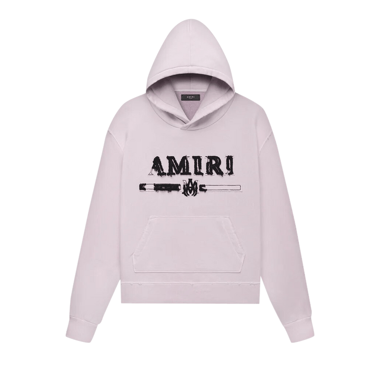 Amiri MA Bar Appliqué Hoodie "Pink"
