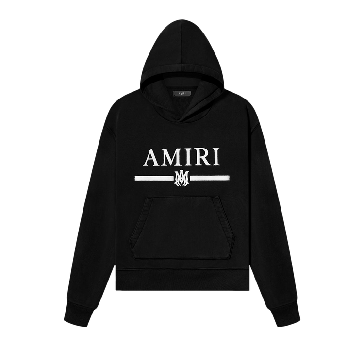 Amiri MA Bar Appliqué Hoodie "Black"