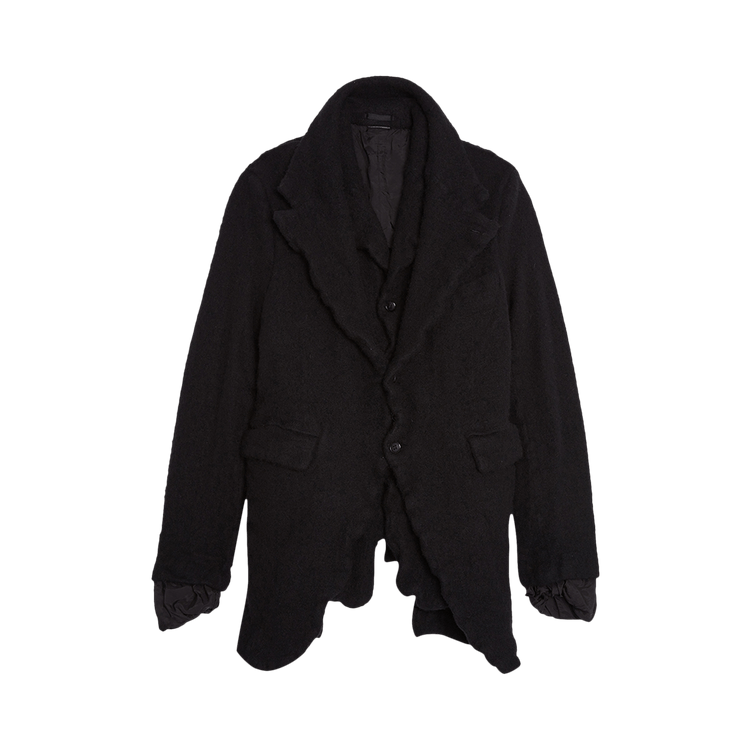 Comme des Garçons Homme Plus Wool Nylon Tweed Garment Jacket "Black"