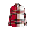 Mastermind Colorblock Plaid Shirt "Red/White"