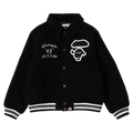 BAPE Melton Varsity Jacket "Black"