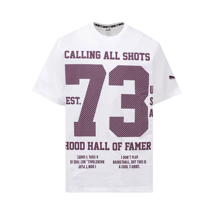 Puma Square Up Oversized Tee "White"