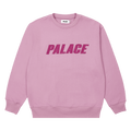 Palace Iridescent Appliqué Crew "Ultra Mauve"
