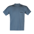 Balenciaga BB Center Logo Tee "Washed Blue/Black"