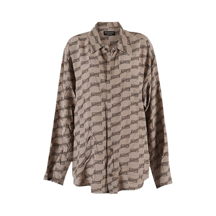 Balenciaga Monogram Shirt "Beige/Brown"