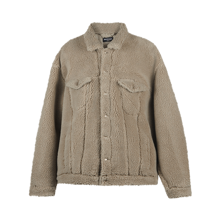 Balenciaga Fleece Oversized Jacket "Dune"