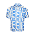 Rhude Grasse Silk Shirt "Blue/Ivory"