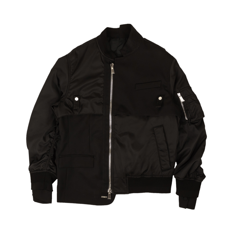 Dior x Sacai Zip Up Bomber "Black"