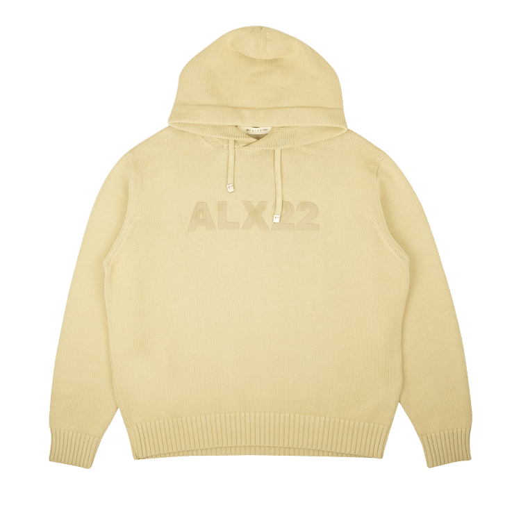1017 ALYX 9SM Treated Logo Knit Hoodie "Beige"