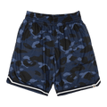 BAPE Camo Wide Fit Basketball Shorts "Navy"
