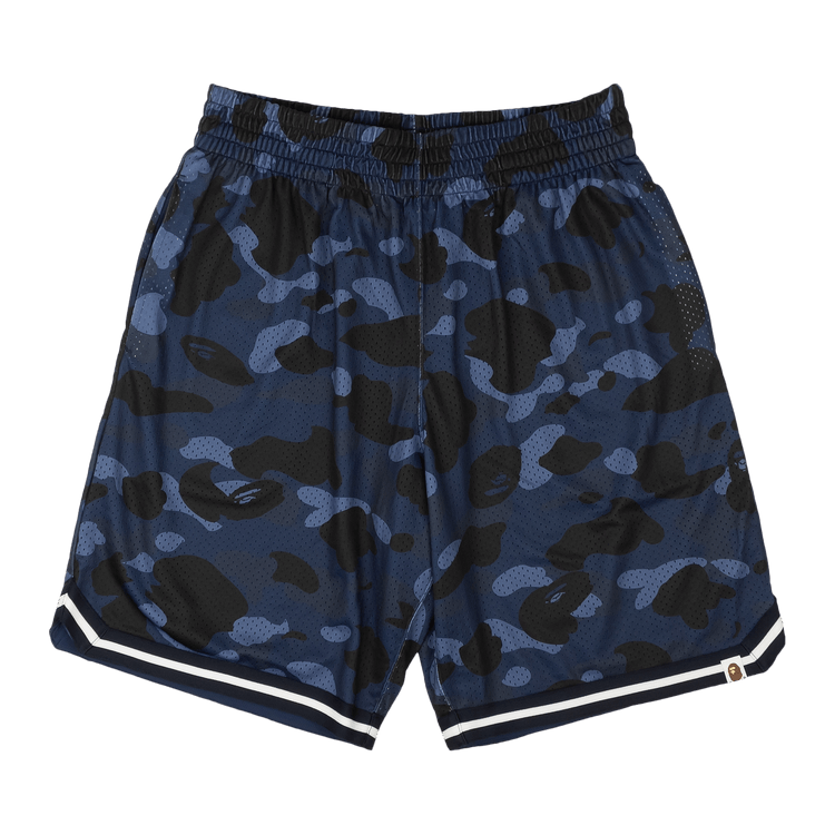 BAPE Camo Wide Fit Basketball Shorts "Navy"