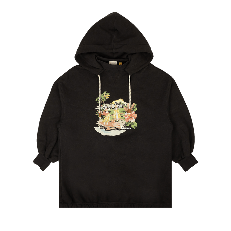 Moncler Genius x Palm Angels Logo Printed Hoodie "Black"