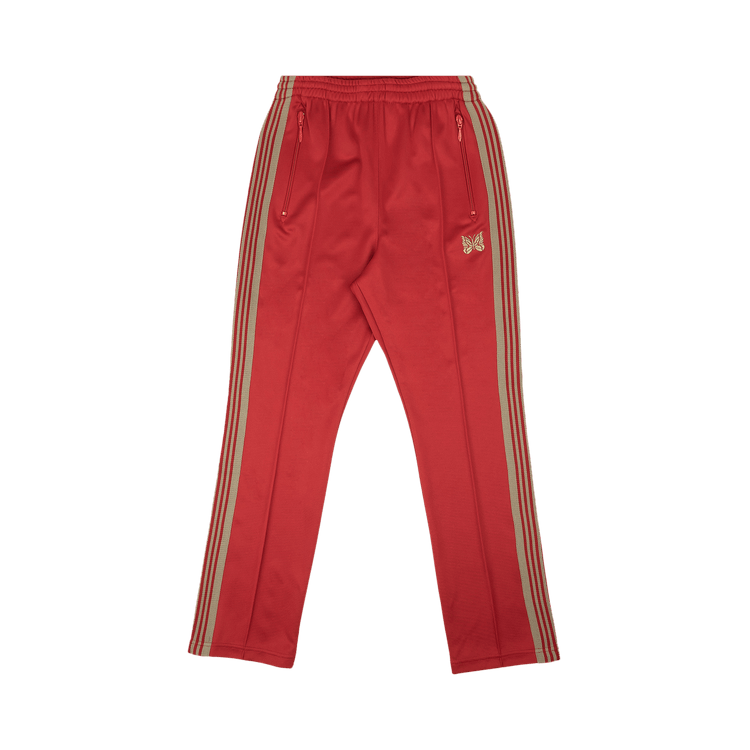 Needles Narrow Smooth Track Pants "Red"