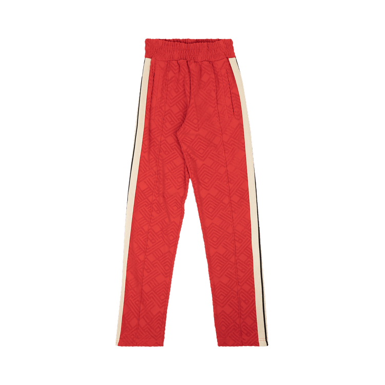 Palm Angels Terry Logo Track Pants "Red"