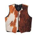 Stussy Reversible Quilted Vest "Cowhide"