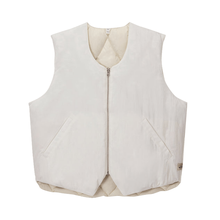 Stussy Reversible Quilted Vest "Cream"