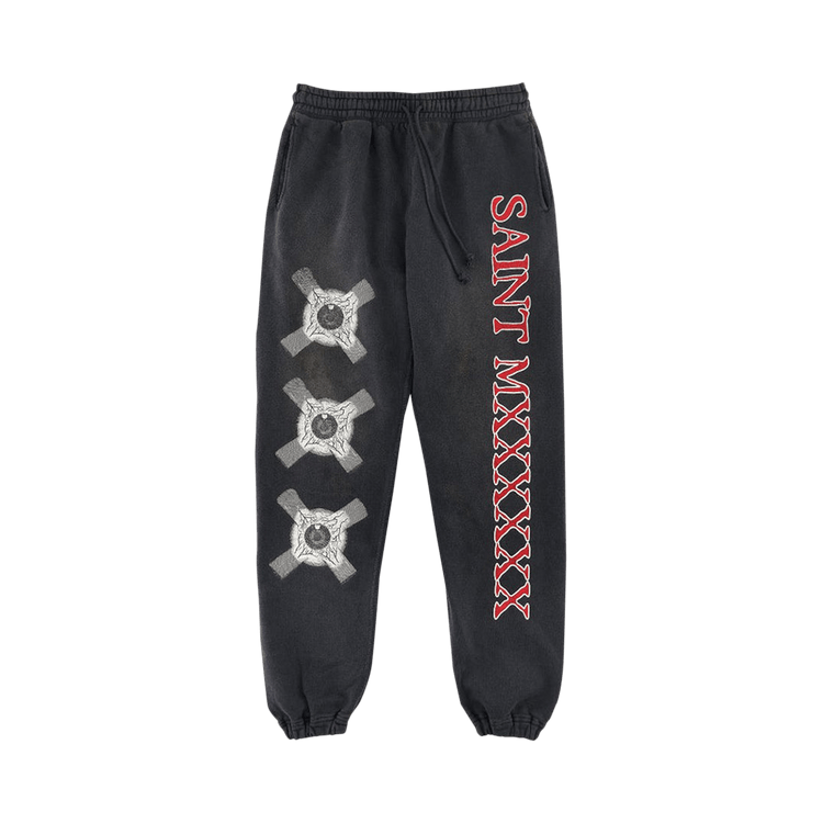 SAINT Mxxxxxx Eyeball Sweatpants "Black"