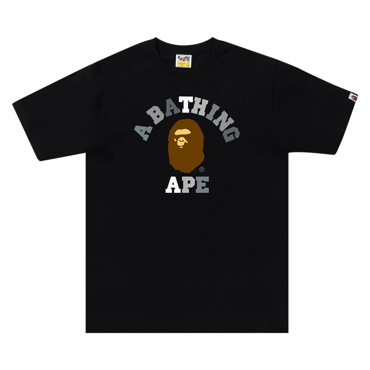 BAPE Colors College Tee "Black/Black"