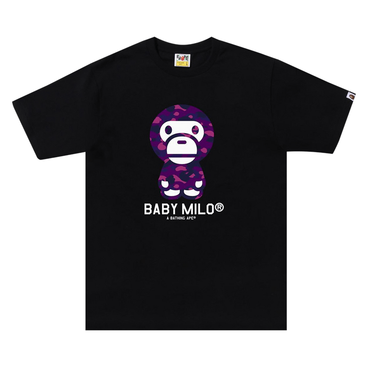 BAPE Color Camo Baby Milo Tee "Black/Purple"