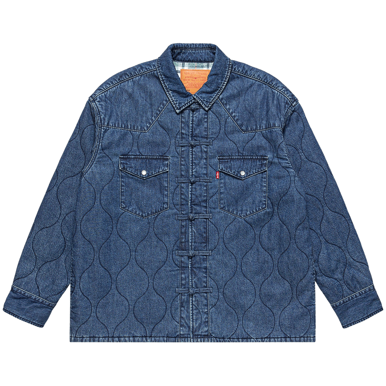 CLOT x Levi"s Padded Western Shirt "Blue'
