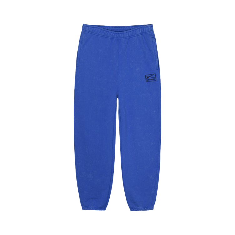 Stussy x Nike Acid Wash Fleece Pant "Blue"