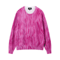 Stussy Printed Fur Sweater "Pink"
