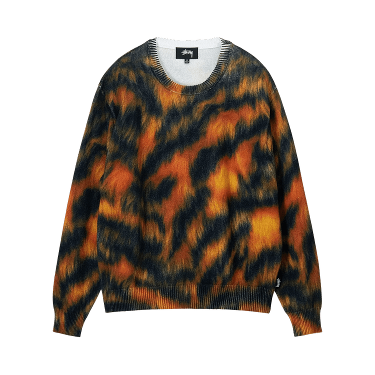 Stussy Printed Fur Sweater "Tiger"