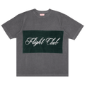 Flight Club Script T-Shirt "Washed Black/Velour Green"