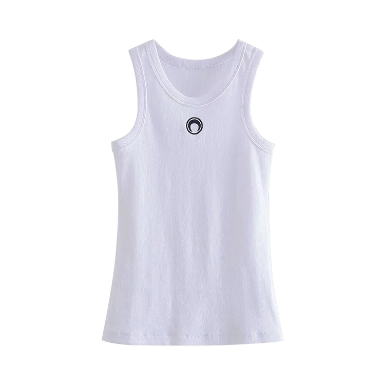 Marine Serre Organic Fitted Tank "White"