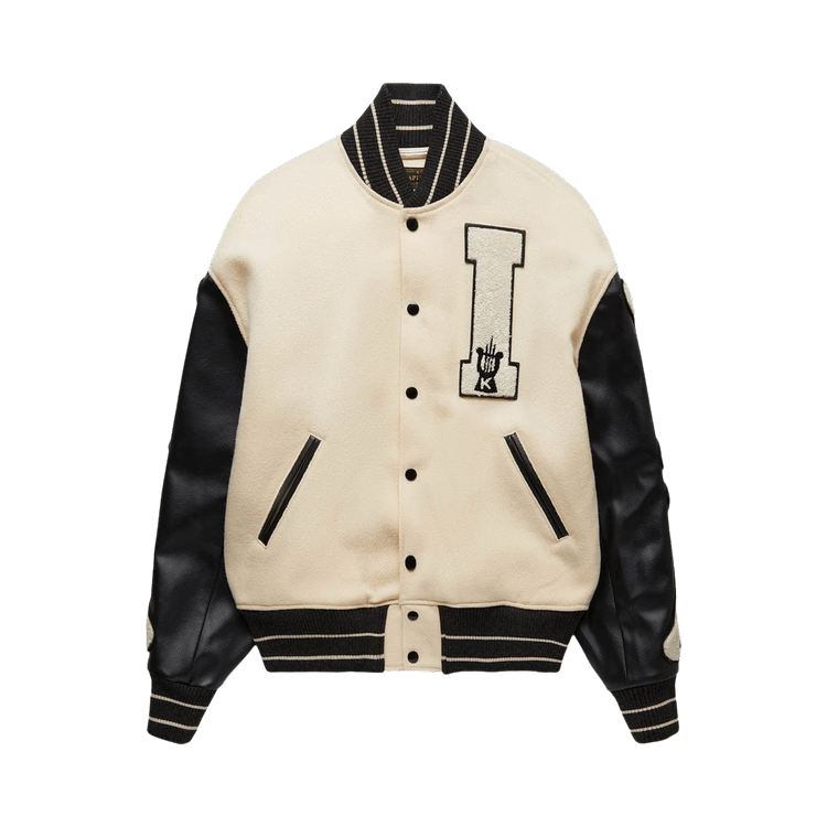Kapital 40s Wool I-Five Varcity Jacket "Natural"