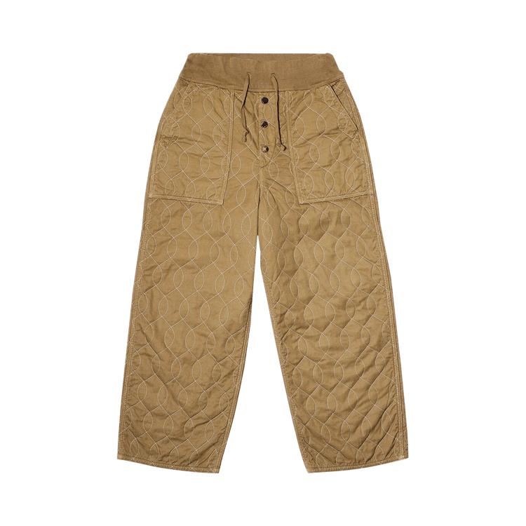 Kapital Densed Twill X Quilting Pants "Gold"
