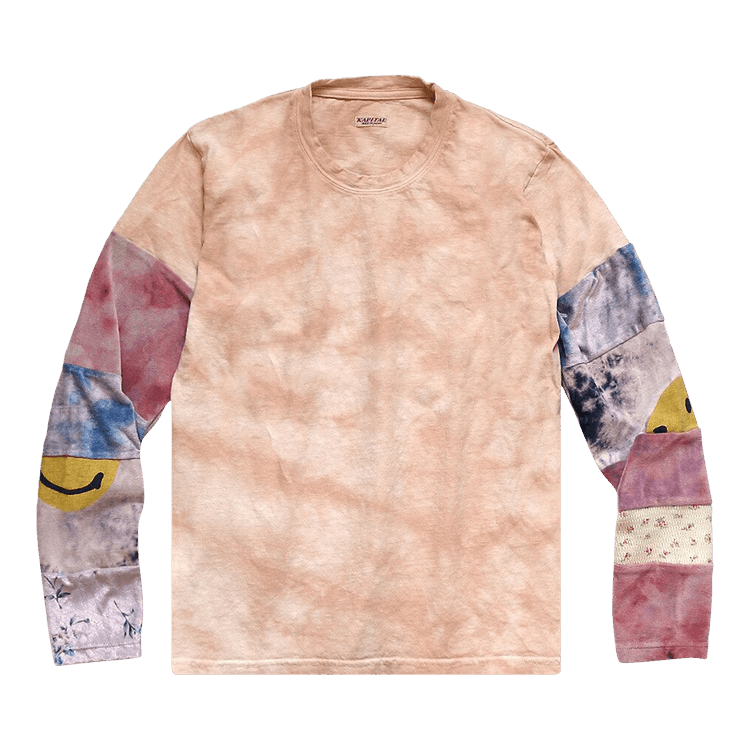 Kapital 18.5/-Jersey Hippie Long-Sleeve Tee (Ashbury Dyed) "Light Pink"