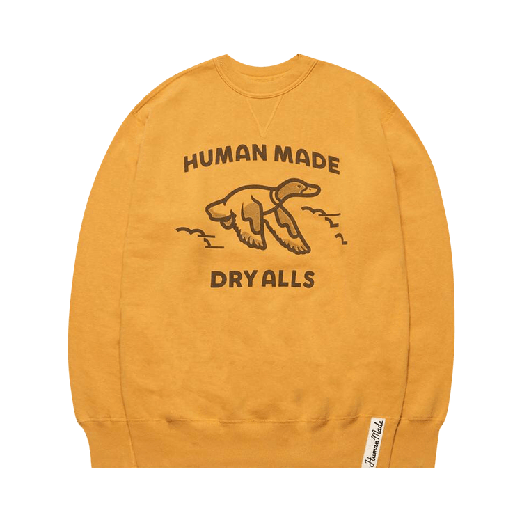 Human Made Crewneck Sweatshirt Duck "Yellow"