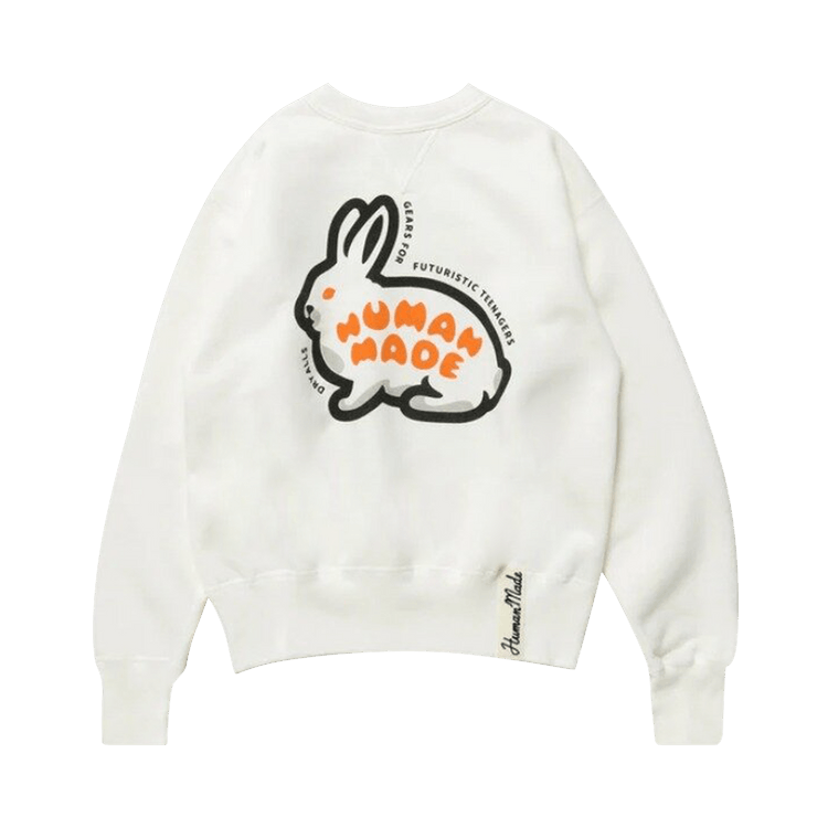 Human Made Crewneck Sweatshirt Rabbit "White"