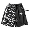 Kapital Combed Burberry Humongo Cross Easy Shorts "Black"
