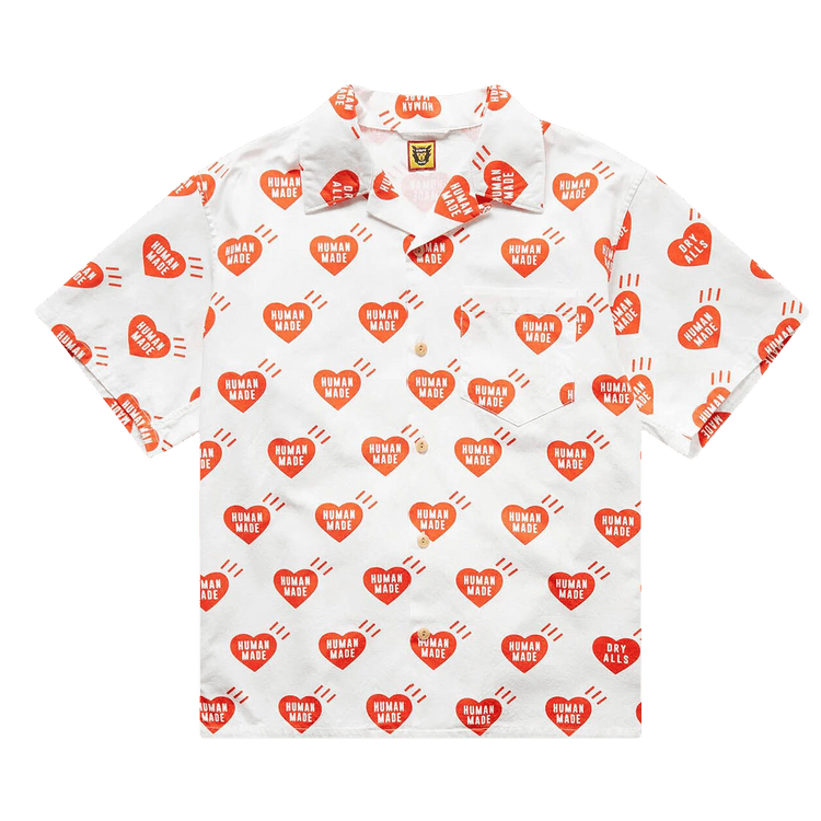 Human Made Heart Aloha Shirt "White"
